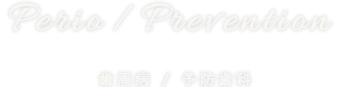 perio-prevention 歯周病 / 予防歯科